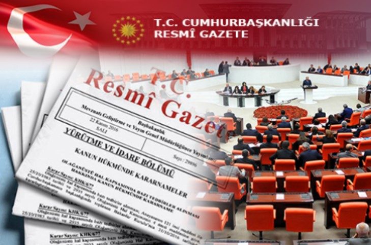 7351 sayılı kanun yayımlandı